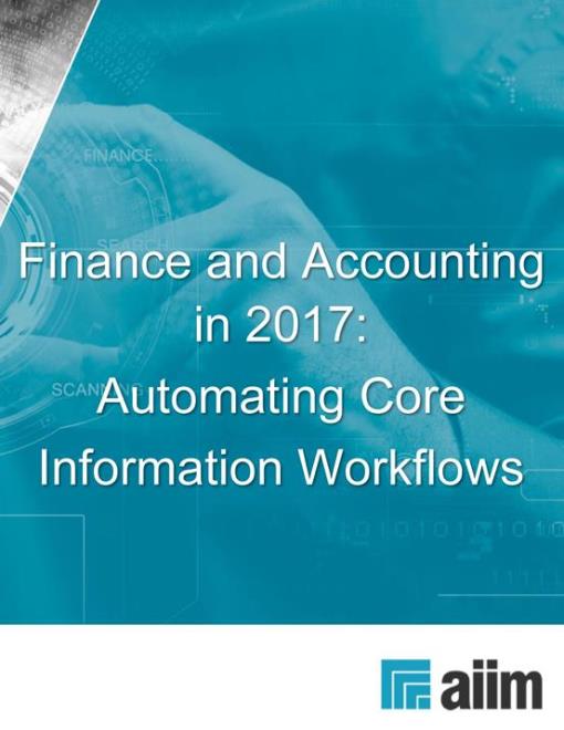 Finance and Accounting Automation 2017 report sponsored by Artsyl