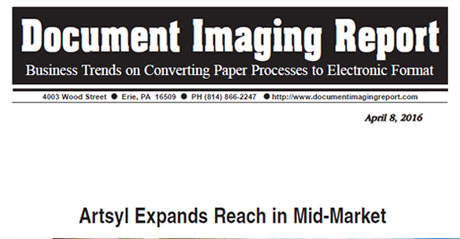 Document Imaging Report Highlights Artsyl’s Mid-Market Expansion