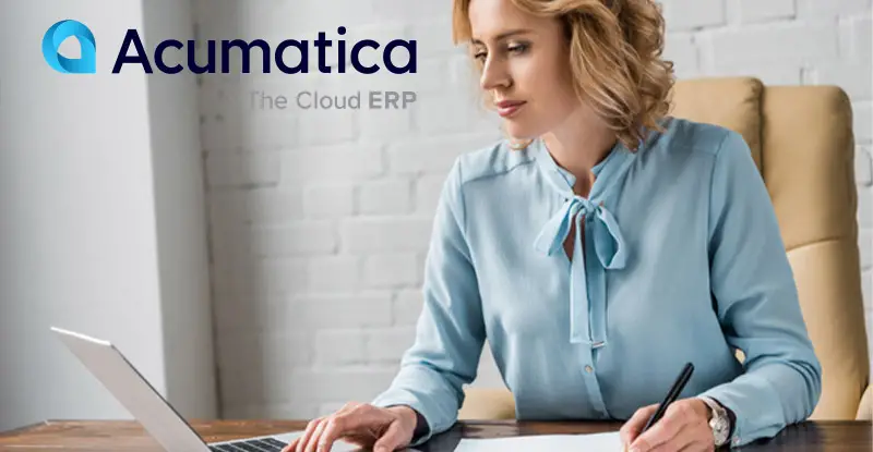 Business manager works on automation with Acumatica - Artsyl