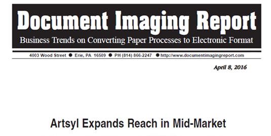 Document Imaging Report Highlights Artsyl’s Mid-Market Expansion - Artsyl