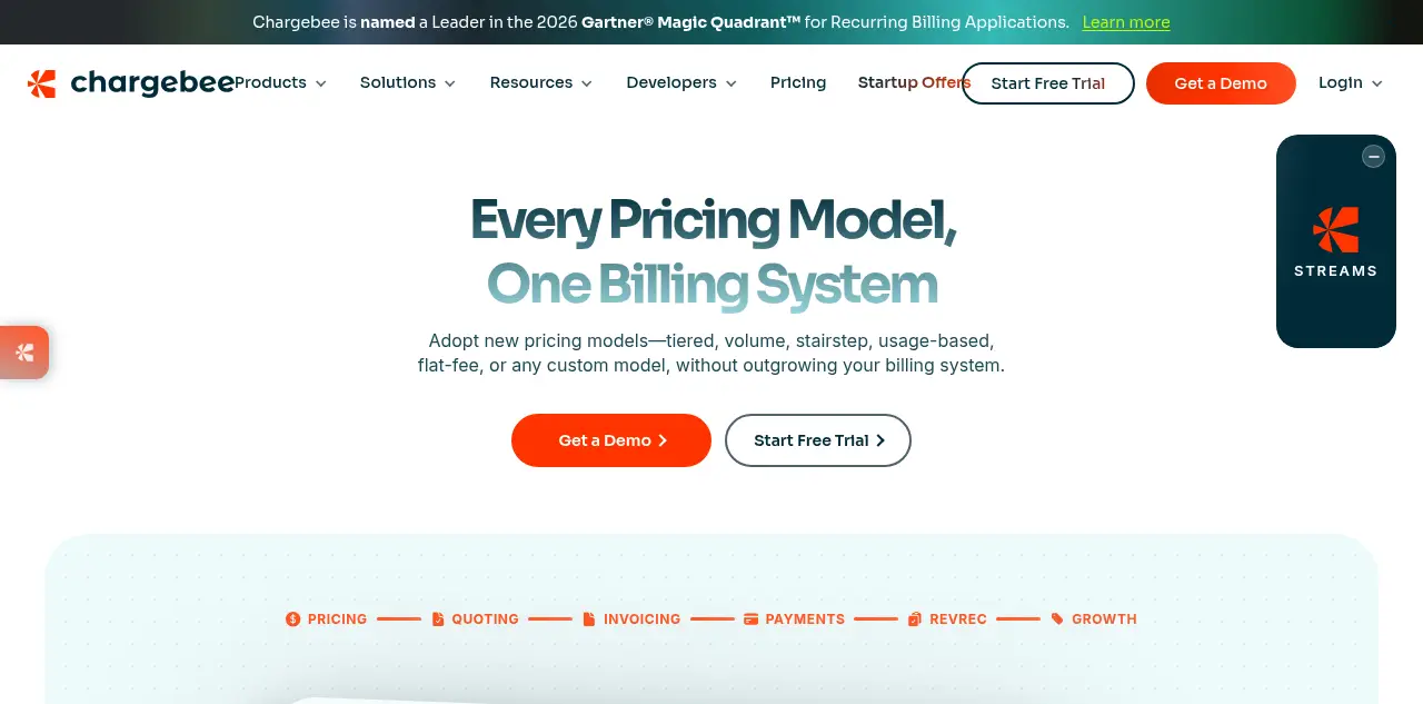 Chargebee website