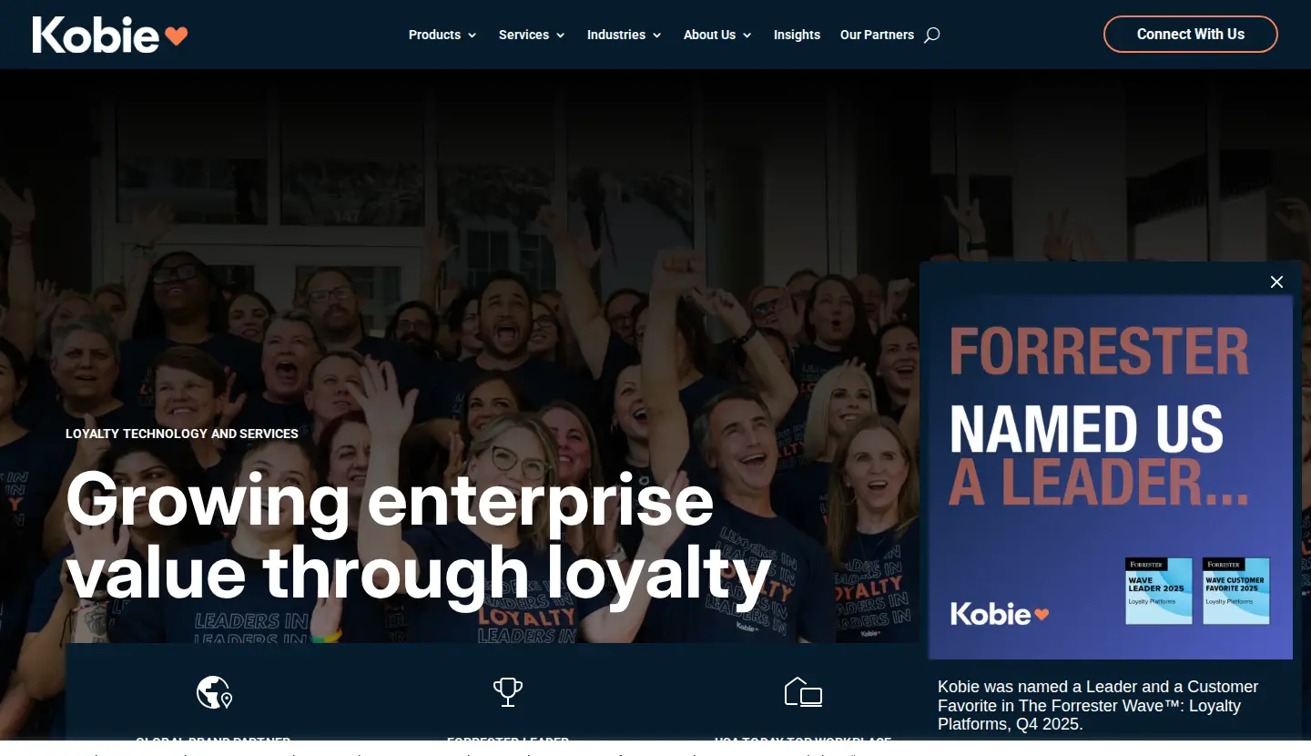 Kobie homepage