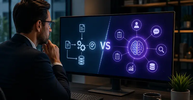 AI Agents vs Traditional Business Automation Solutions