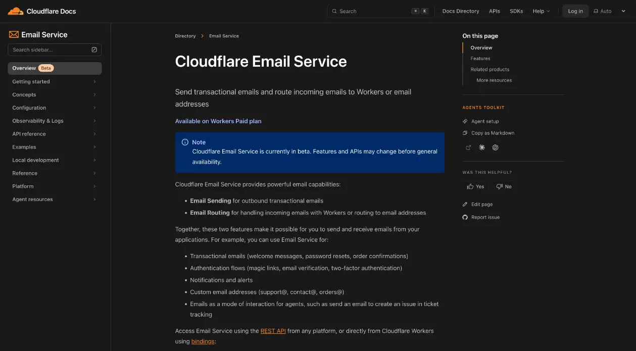 Cloudflare Email Service