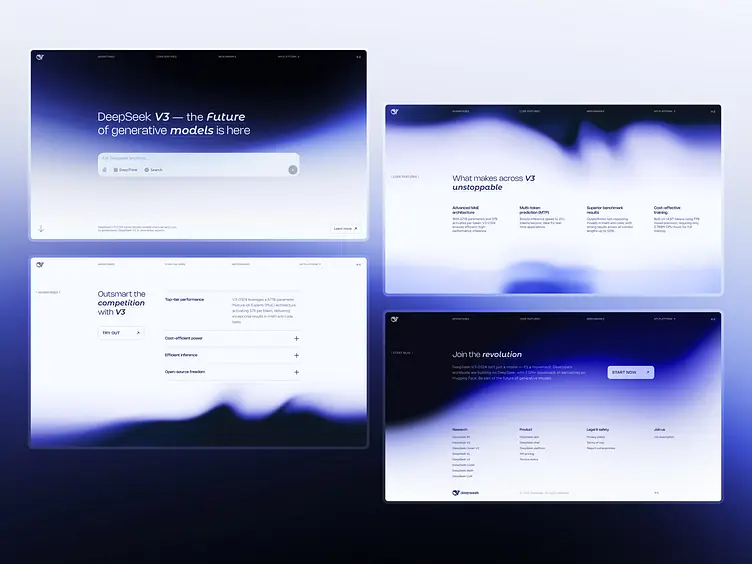 Landing Page Design for DeepSeek AI Company designed by Shakuro