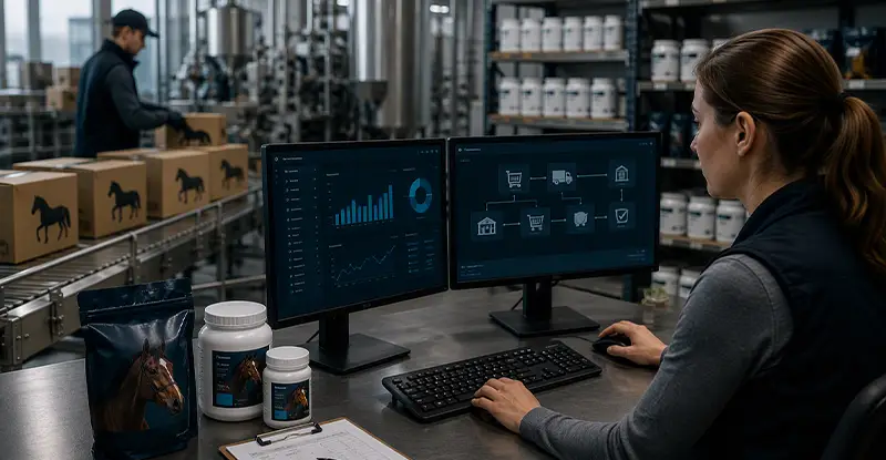 Order Automation for Growing Equine Supplement Manufacturers
